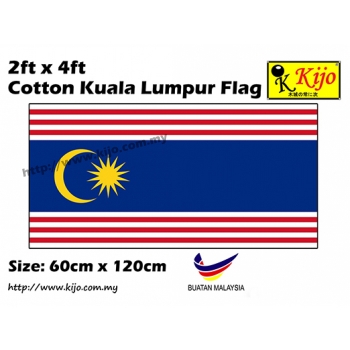 60cm X 120cm Cotton Kuala Lumpur Flag